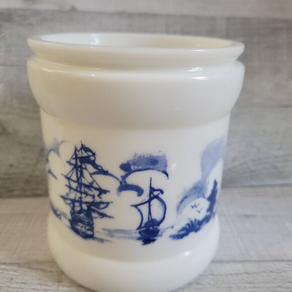Vintage Delft Dutch Windmill Utensil Set With Ceramic Holder - Picture 14 of 16